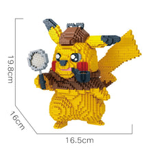 Lade das Bild in den Galerie-Viewer, Detektiv Pikachu Baustein-Modell (15cm x 15cm x 15cm) kaufen