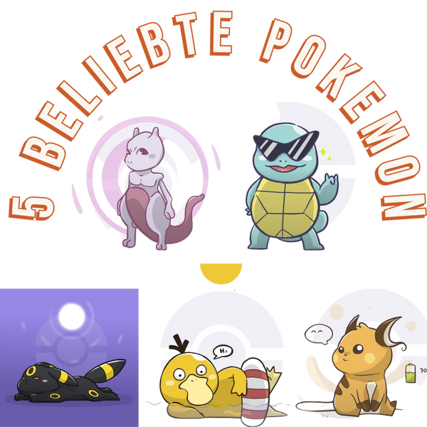 5 popular Pokémon