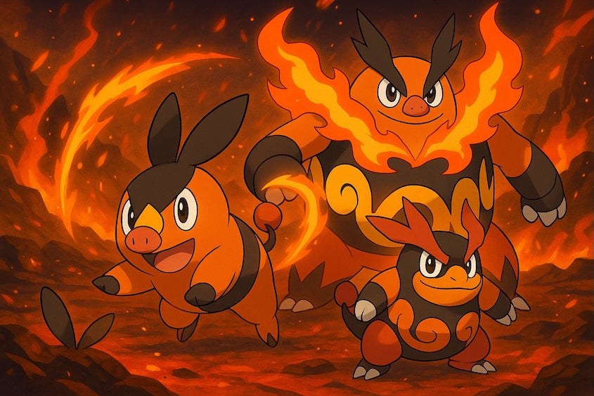 Floink (Tepig) und seine Entwicklungen – Feuerkraft aus der Einall-Region