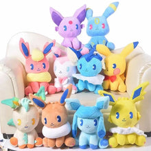 Load the image into the gallery viewer, set of 10 Evoli developments cuddly toys (approx. 17cm)