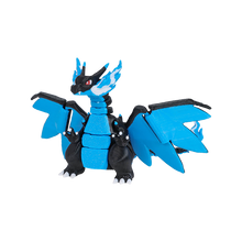 Lade das Bild in den Galerie-Viewer, Bewegliche Mega Glurak X Pokemon Figur mit Ei Mega Charizard
