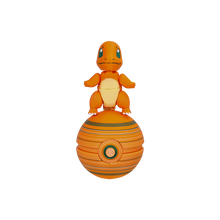 Lade das Bild in den Galerie-Viewer, Bewegliche Glumanda Charmander Pokemon Figur mit Pokeball
