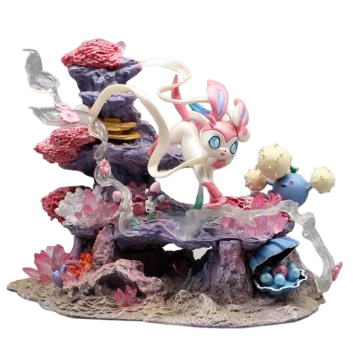 Feelinara Sylveon Insel Statue Figur Pokemon (ca. 20cm)