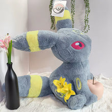 Lade das Bild in den Galerie-Viewer, Fluffiges Umbreon Nachtara XXL Kuschel Pokemon (ca. 50cm)
