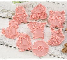 Load the image into the gallery viewer, Pokemon Cookie Cutters (6 pcs.)