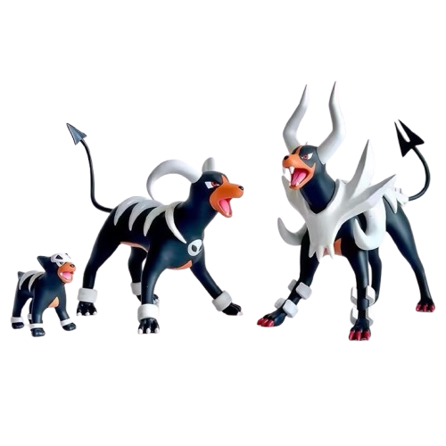 Hundemon, Hunduster und Mega Hundemon 3er Pokemon Figuren Set