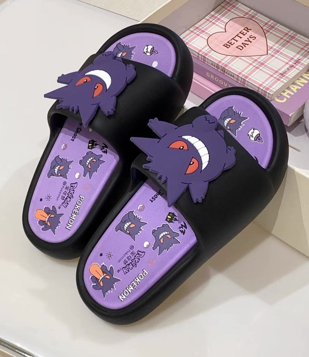 Pokemon Hausschuhe Slipper im Gengar Look