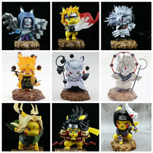 Lade das Bild in den Galerie-Viewer, Pikachu Anime Figuren - Naruto Ninja Obito Madara Kakashi Sasuke und andere - viele Motive
