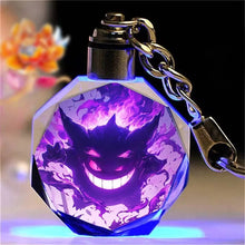Load the image into the gallery viewer, Colorful Pokemon Krystal Keychains Pendant