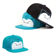 Lade das Bild in den Galerie-Viewer, Tolle Relaxo Snorlax Baseball Cap in Schwarz oder Grün für Erwachsene
