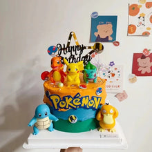Load the image into the gallery viewer, Pokemon Pikachu birthday cake decoration with 13 pieces and figures