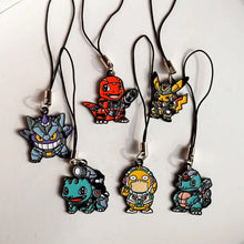 Lade das Bild in den Galerie-Viewer, 6er Set Anhänger, Halsketten oder Broschen im Mecha Pokemon Look
