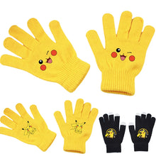 Lade das Bild in den Galerie-Viewer, Pikachu Winterhandschuhe in Schwarz oder Gelb
