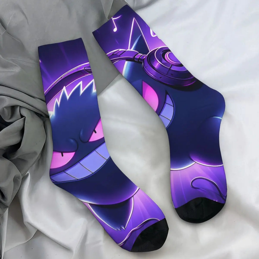 Farbenfrohe Gengar Socken in vielen bunten Motiven