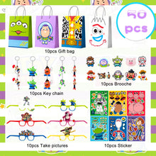 Load the image into the gallery viewer, Toy Story 50-piece party merchandise set for celebrations, birthdays, etc.
