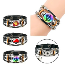 Lade das Bild in den Galerie-Viewer, Pokeball, Mewtu, Psiana u. a. Armband
