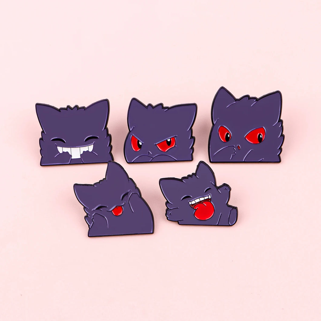 Gengar oder Bisasam Pins - 5 Stk. im Set