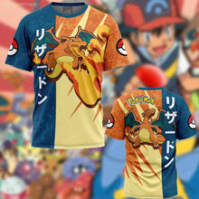 Lade das Bild in den Galerie-Viewer, Stylishe Bunte Sommer T-Shirts Trikots mit vielen Pokemon Motiven
