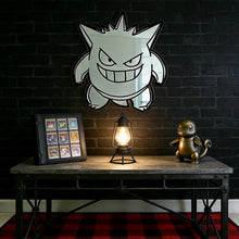Lade das Bild in den Galerie-Viewer, Gengar Acryl Spiegel - Pokemon Deko, Wandspiegel, Geschenkidee (ca.40cm)
