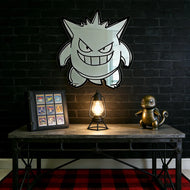 Gengar Acryl Spiegel - Pokemon Deko, Wandspiegel, Geschenkidee (ca.40cm)