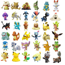 Cargue la imagen en el visor de la galería, Tomy WCT Figuras de Pokémon Pikachu Piplup Vulpix Meowth Cubone Marshadow Axew Keldeo aproximadamente 4 cm