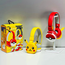 Lade das Bild in den Galerie-Viewer, Pikachu 3D Bluetooth Headset in Gelb oder Rot für Kinder
