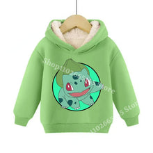 Lade das Bild in den Galerie-Viewer, Warme gefütterte Kinder Pullies Hoodies mit Pokemon Motiven
