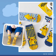 Load the image into the gallery viewer, Pokemon Pikachu Children's Socks Pack of 5