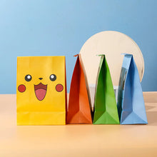 Chargez l'image dans la visionneuse de galerie, 10 pcs sacs cadeaux sacs cadeaux au look Pokémon (différents motifs, env. 8 cm)