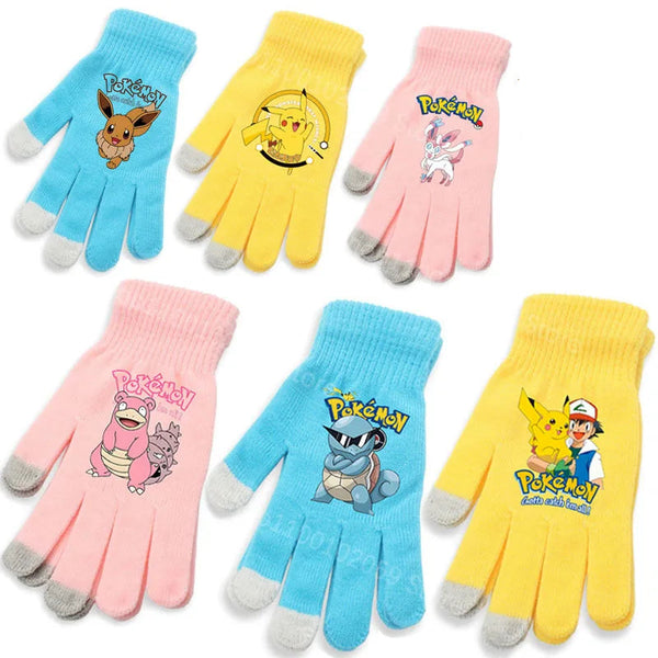 Bunte Pokemon Handschuhe für Erwachsene