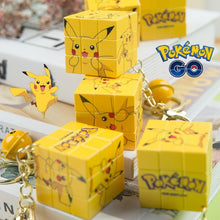 Load the image into the gallery viewer, Pikachu Rubik's Cube Keychain