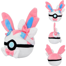 Lade das Bild in den Galerie-Viewer, Feelinara Sylvon Kuschel Pokeball Stofftier (ca. 20cm)
