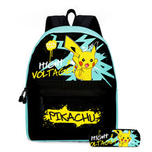 Load the image into the gallery viewer, buy Pikachu backpack with pencil case in a practical set
