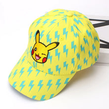 Lade das Bild in den Galerie-Viewer, Pokemon Pikachu Kinder Baseball Mütze in Blau, Gelb oder Schwarz
