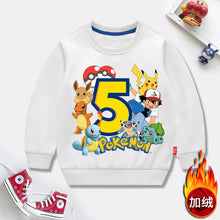 Lade das Bild in den Galerie-Viewer, Pokémon Happy Birthday Pullover für Kinder – Feiere deinen Geburtstag mit Stil
