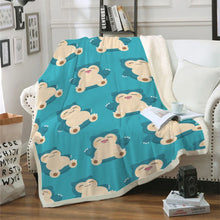 Load the image into the gallery viewer, Pokemon Fluffy Flannel Blanket