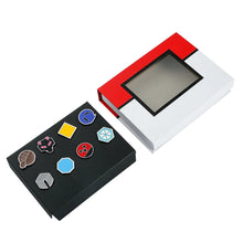 Lade das Bild in den Galerie-Viewer, Pokemon Gym Badges im Set Kanto Johto Hoenn Sinnoh Unova Kalos
