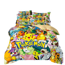 Lade das Bild in den Galerie-Viewer, Pikachu Bettwäsche in vielen Motiven
