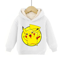 Lade das Bild in den Galerie-Viewer, Warme gefütterte Kinder Pullies Hoodies mit Pokemon Motiven
