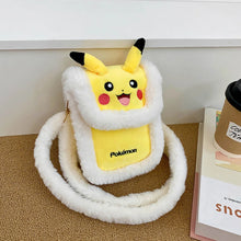 Lade das Bild in den Galerie-Viewer, Flauschige Pokemon Pikachu Crossbody Tasche
