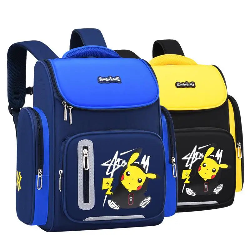 Pokemon Schul Rucksack mit Pikachu Pokemon Motiv in Blau oder Gelb kaufen