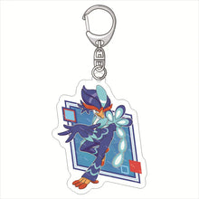 Load the image into the gallery viewer, Pokemon Meowscarada Skeledirge Ceruledge Acrylic Pendant Keychain