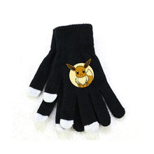 Lade das Bild in den Galerie-Viewer, Flauschige Winter Handschuhe mit Pokemon Motiven in Pink oder Schwarz
