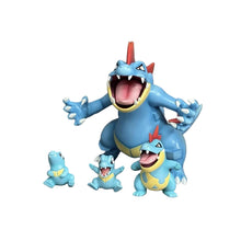Lade das Bild in den Galerie-Viewer, Impergator Feraligatr Evolution Gruppe mit Karnimani Totodile, Tyracroc  Croconaw, Impergator Pokemon Figuren Set
