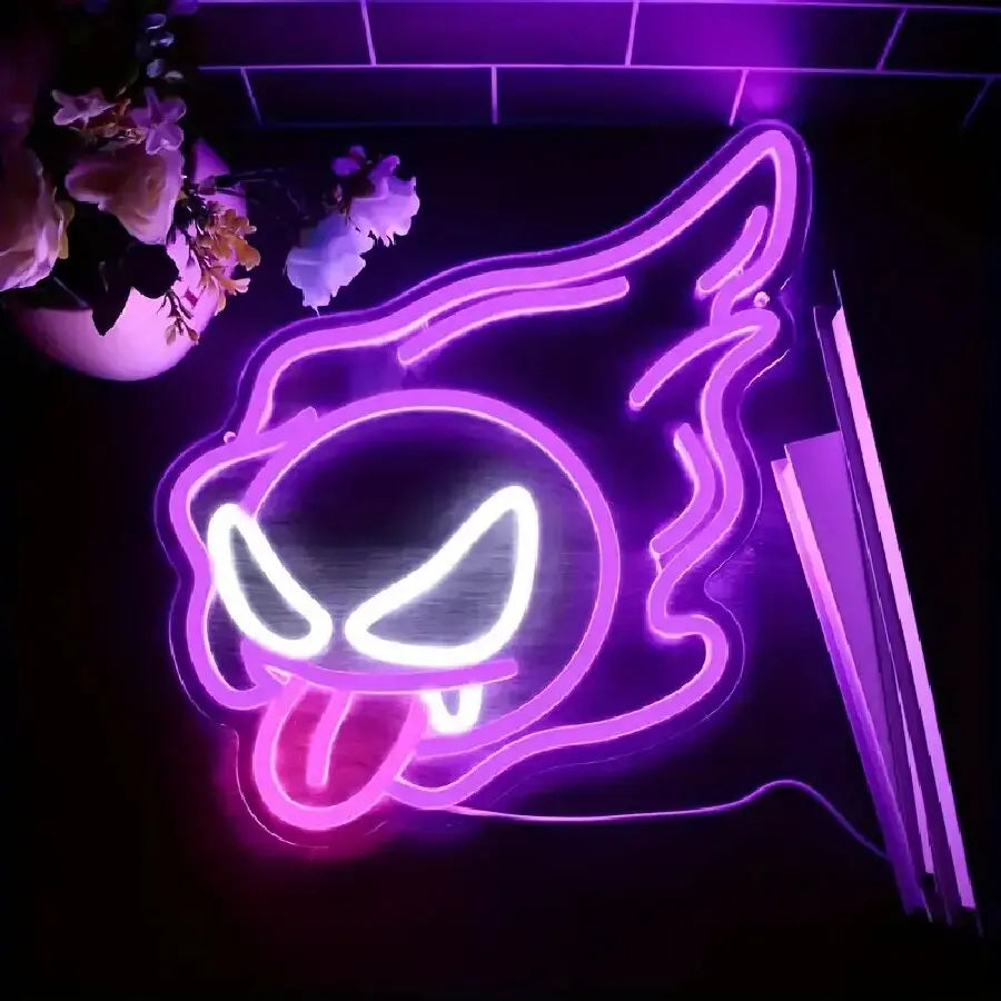 Bisasam Bulbasaur oder Nebulak Gastly Neon Wandlicht