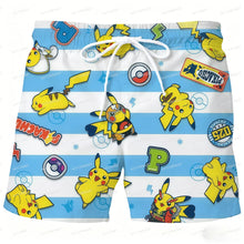 Lade das Bild in den Galerie-Viewer, Pokemon Sommer Strand- Badeshorts in vielen Motiven
