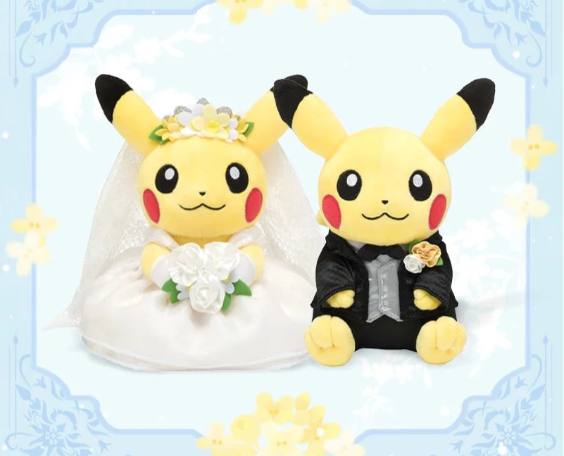 Pokemon ポケモン Pikachu レア wedding 人気 レア 希少 Pair Pikachu Precious Wedding Pluch (Pokemon Center Original