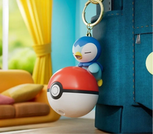 Load the image into the gallery viewer, Pokeball with Pokemon Keychain Pendant