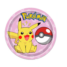 Load the image into the gallery viewer, Pokemon children's birthday decorations - plates, cups, banners, tablecloths, etc.