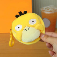 Lade das Bild in den Galerie-Viewer, Flauschige Enton Psyduck Geldbörse mit Clip
